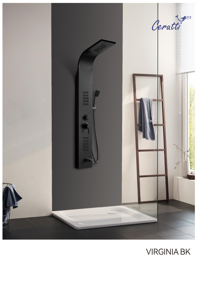 Душевая панель Cerutti Spa VIRGINIA BK CT9989 черный