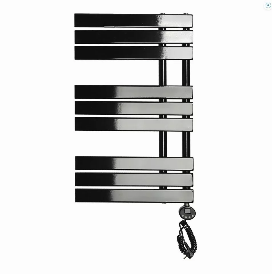 Полотенцесушитель электрический Domoterm Дельта П9 500х820 ER правый, черный матовый