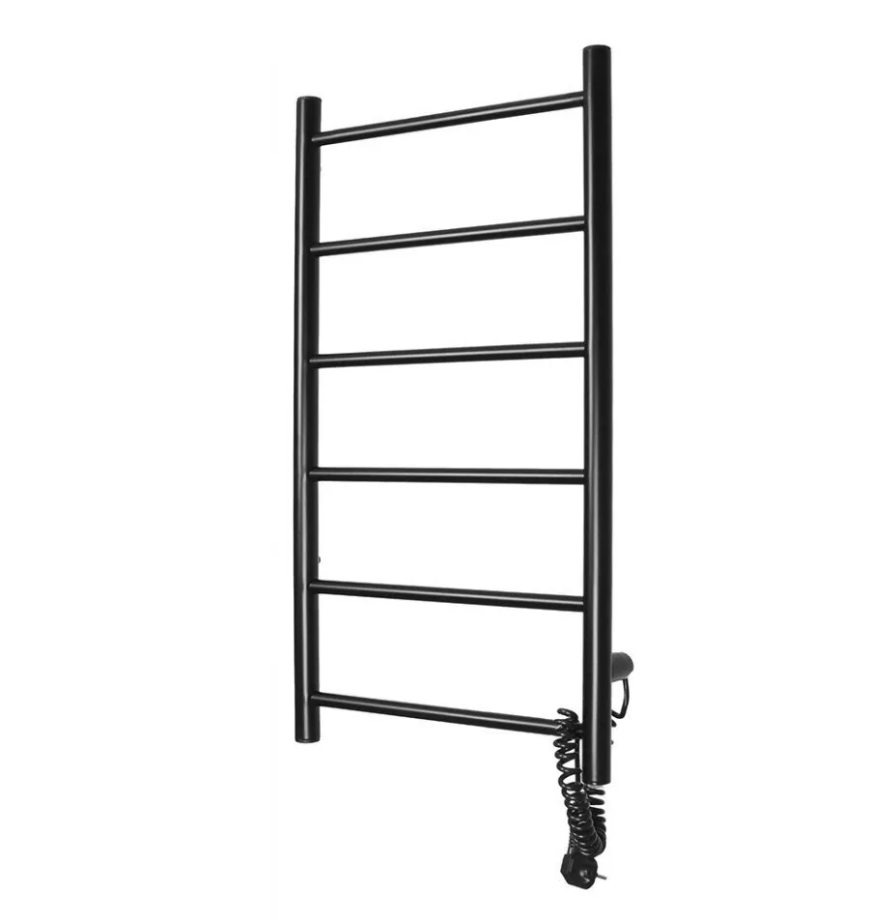 Полотенцесушитель электрический Domoterm Аврора DMT 109-6 40x80 EK R правый, черный матовый