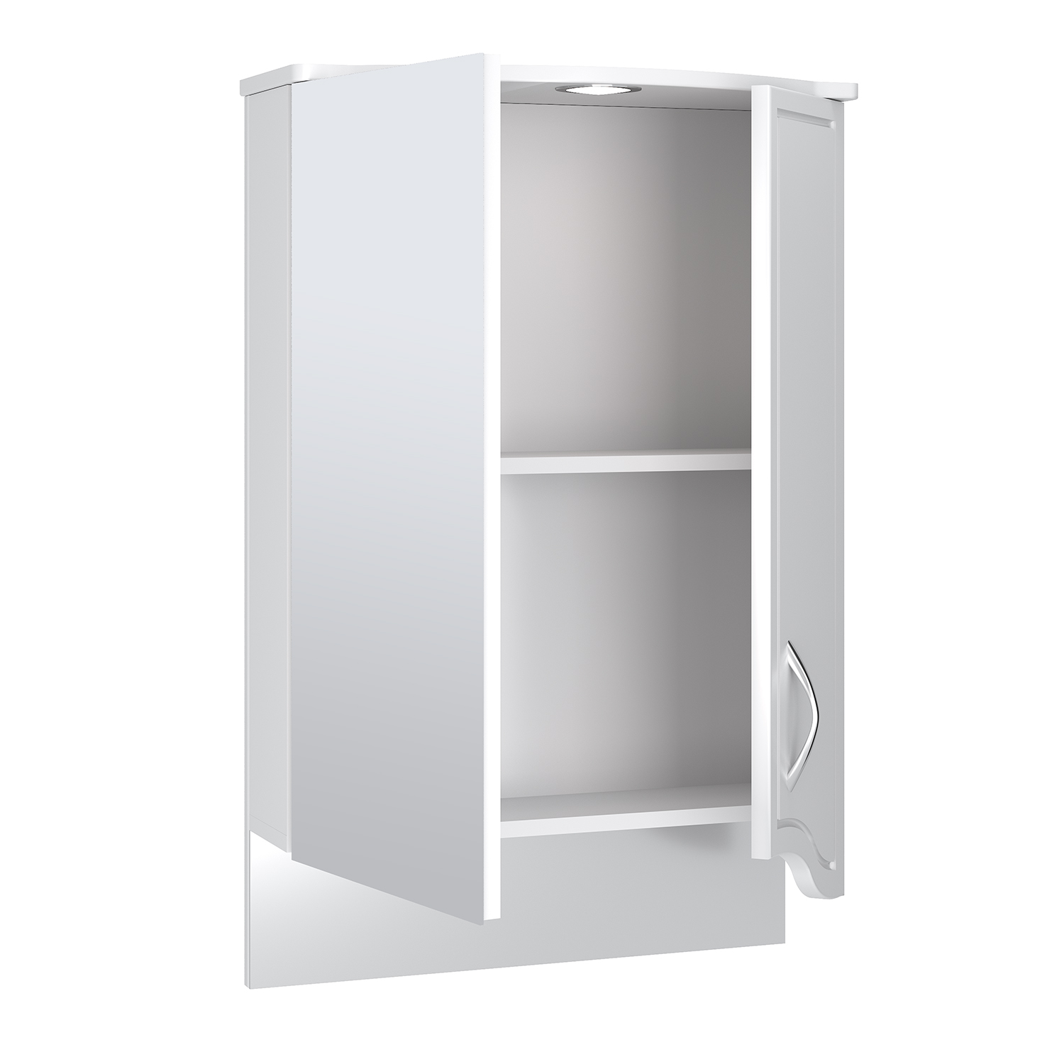 Зеркало-шкаф Runo Севилья 50 справа, белый