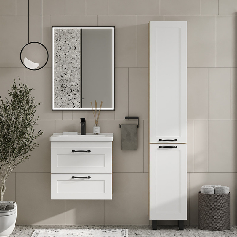 Зеркальный шкаф EQUIL Lago LED 60 черный