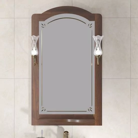 Зеркало Opadiris Лоренцо 60 свет, светлый орех