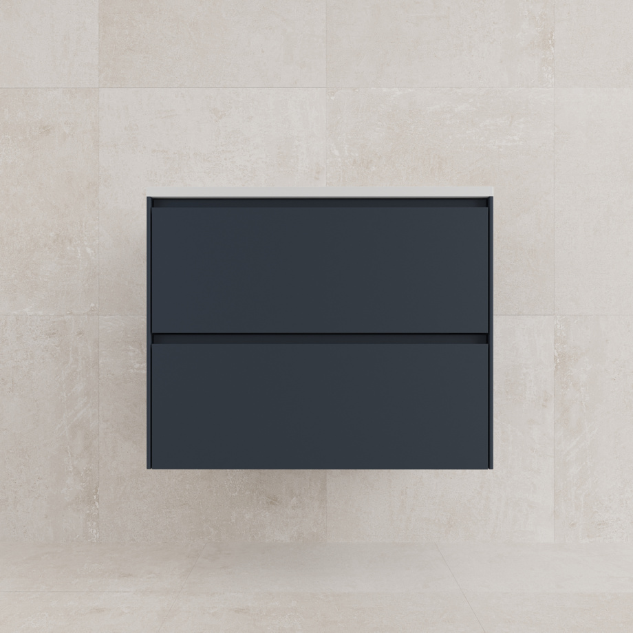 Тумба подвесная Style Line Лима 70 с раковиной Line 70, 2 ящика, графит