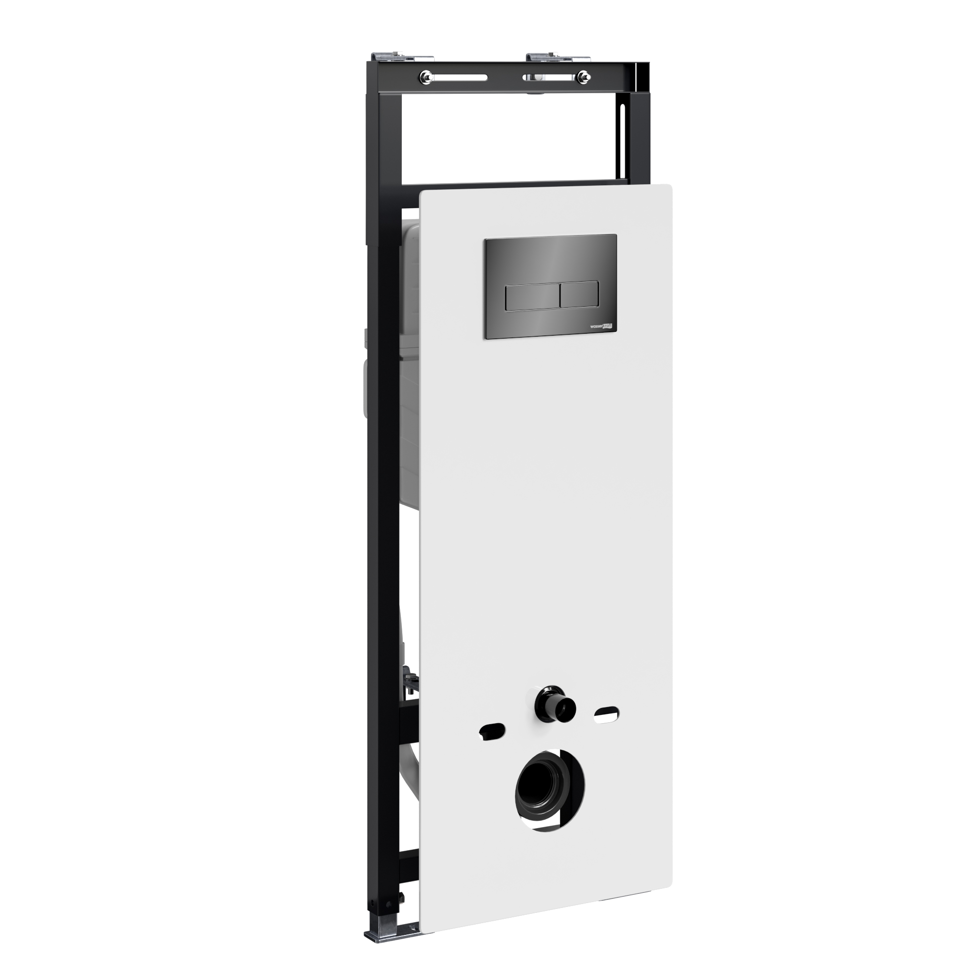 Инсталляция WasserKraft Salm 27TLT.010.ME.WH.PB03 для подвесного унитаза, с кнопкой