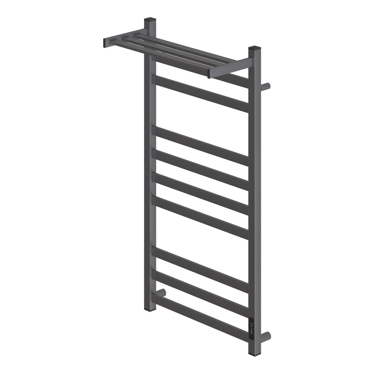 Полотенцесушитель электрический APEXTERMO Terra TR01105GM 1000x500 с полкой, графит матовый