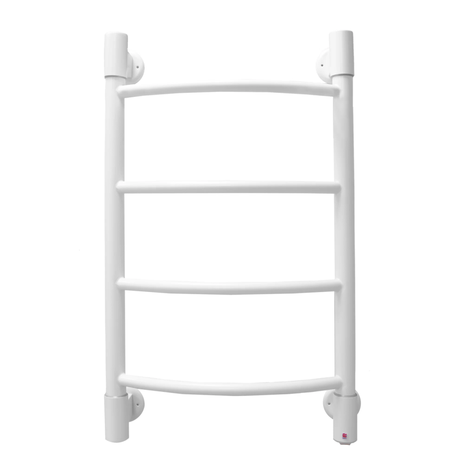 Полотенцесушитель электрический Energy H2 650x400 белый матовый, тип "лесенка", скрытое/наружное подключение