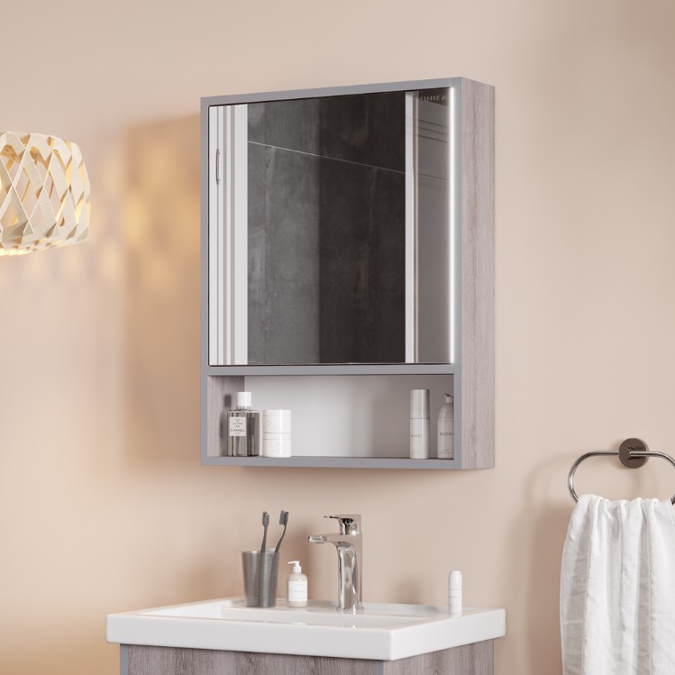 Зеркало-шкаф Onika Натали 50.00 ясень таормина