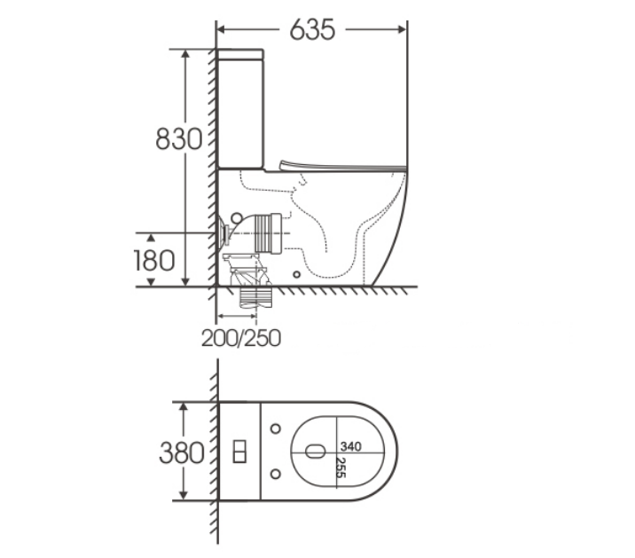 Унитаз-компакт IBERICA BLANCA BILBAO TORNADO напольный, с микролифтом, белый