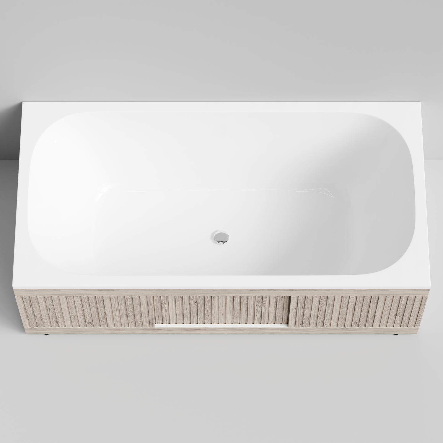 Экран под ванну Vod-ok Тач 170 раздвижной Дубослив ореховый светлый