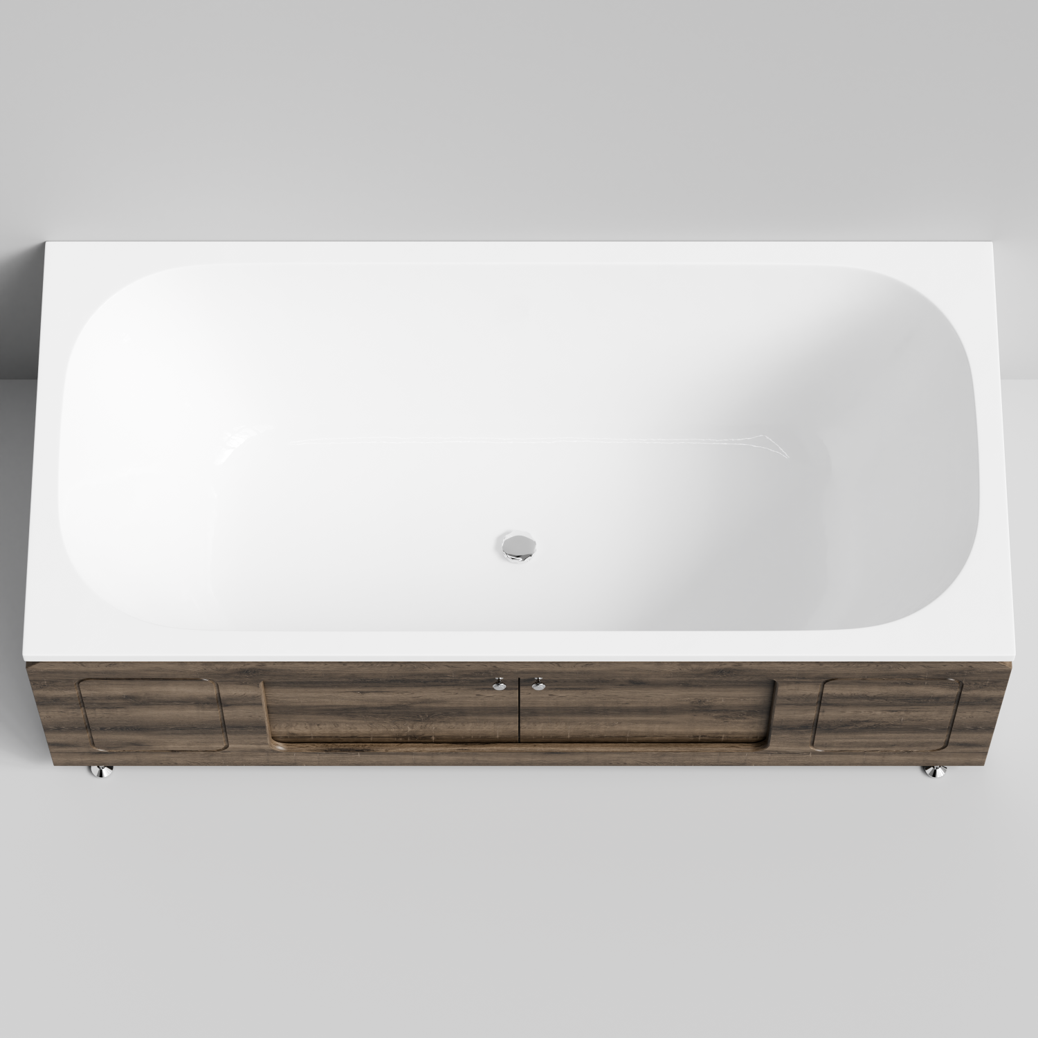 Экран под ванну Vod-ok Лидер 180 раздвижной Дуб крымский коричневый