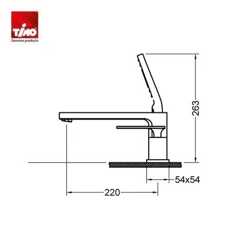 Смеситель на борт ванны Timo Torne 4330/00Y хром