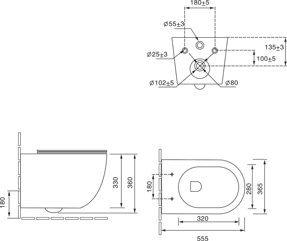 Унитаз SantiLine SL-5002T-MW подвесной, с микролифтом, белый