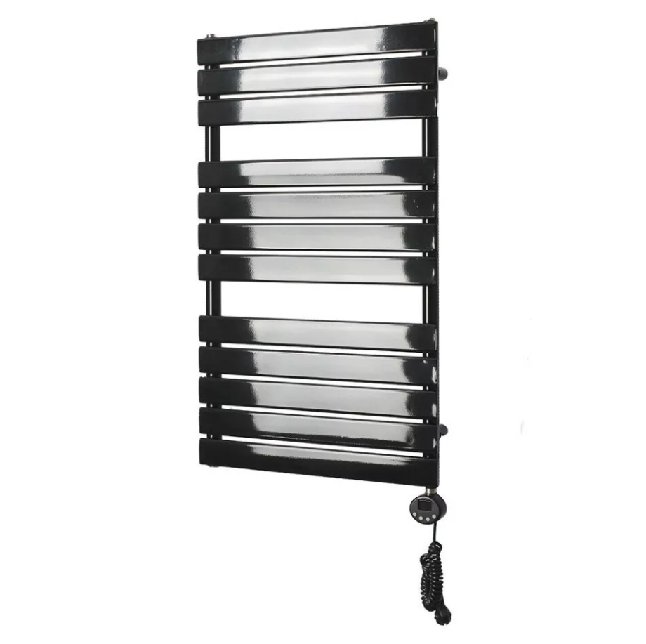 Полотенцесушитель электрический Domoterm Вита П12 500х952 ER правый, черный матовый