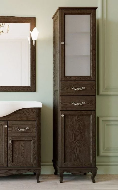 Пенал напольный ValenHouse Эллина 40 R кальяри, хром