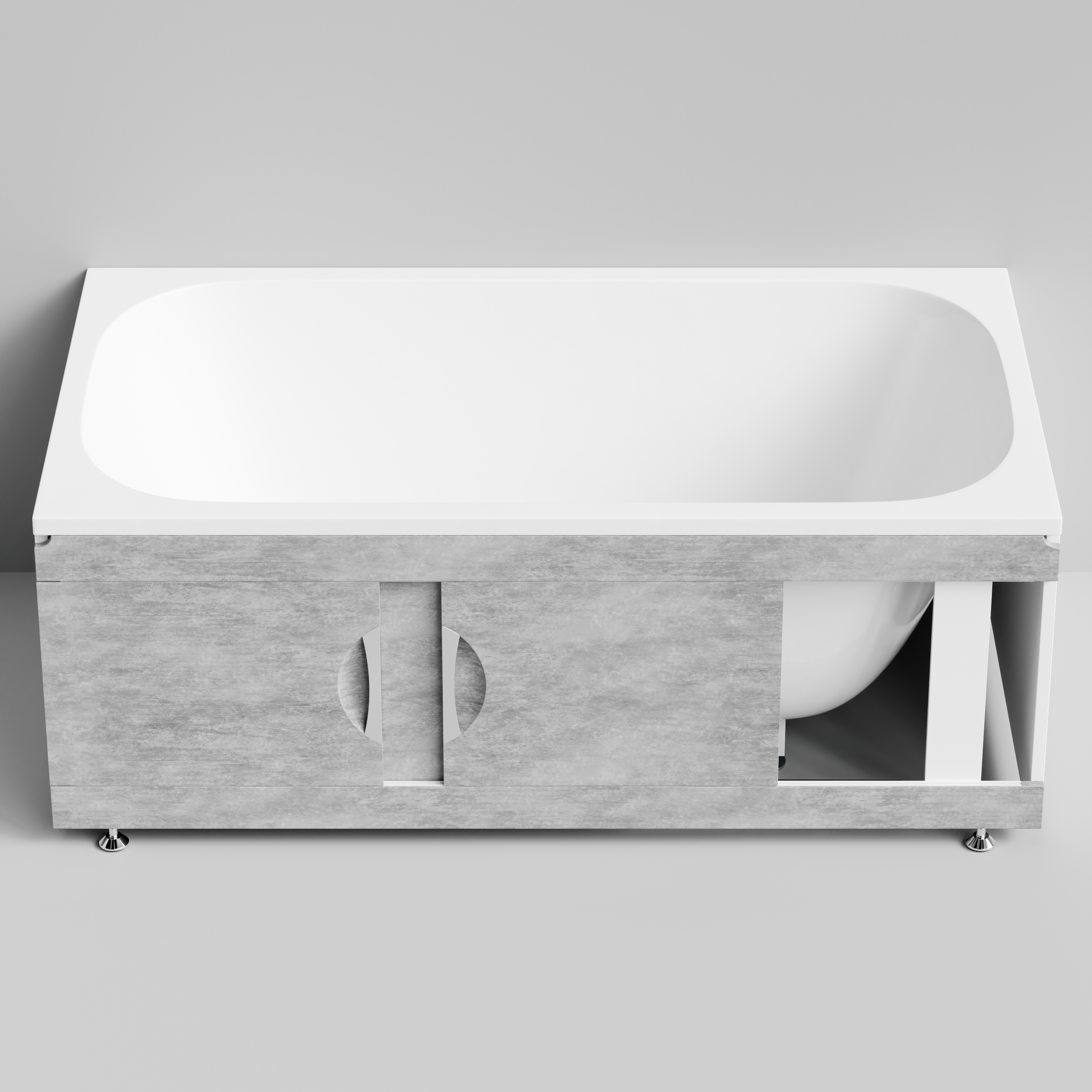 Экран под ванну Vod-ok Топ 150 раздвижной Горный камень