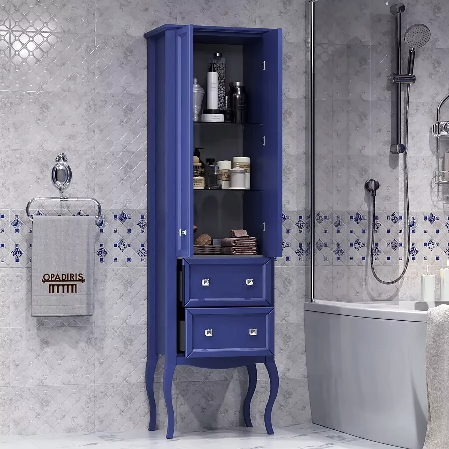 Пенал Opadiris Валери 56 напольный, сапфир