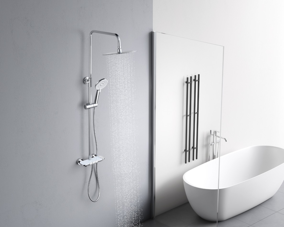 Душевая стойка SantiLine SL-9012 хром