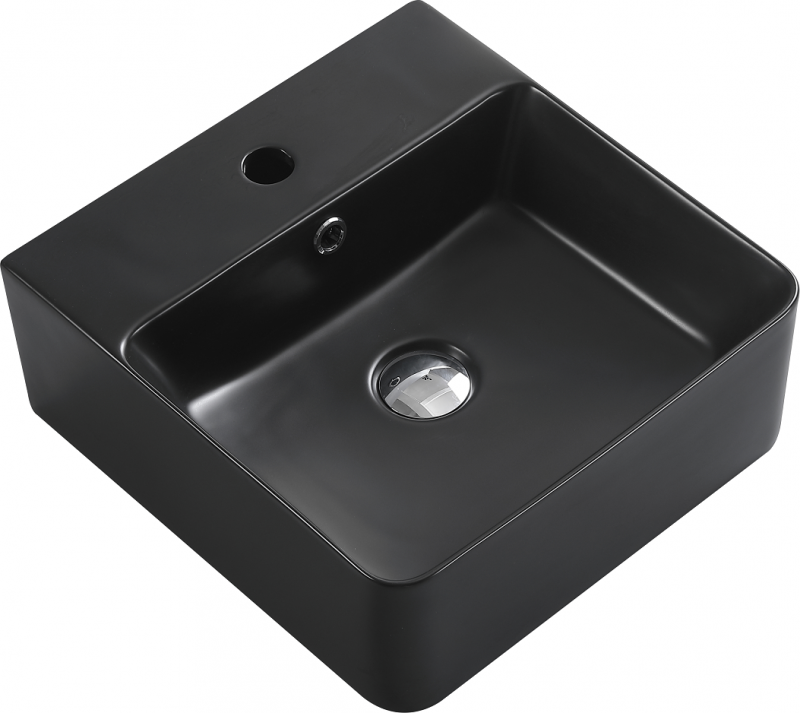 Раковина накладная Esbano CIRCON-40 (matt black) 400x420x155