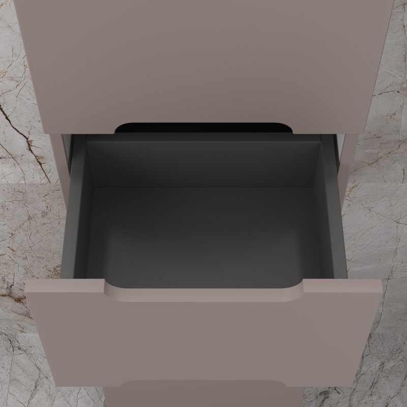 Пенал напольный Style Line Матис 36 см 1 ящик, тауп темный, PLUS