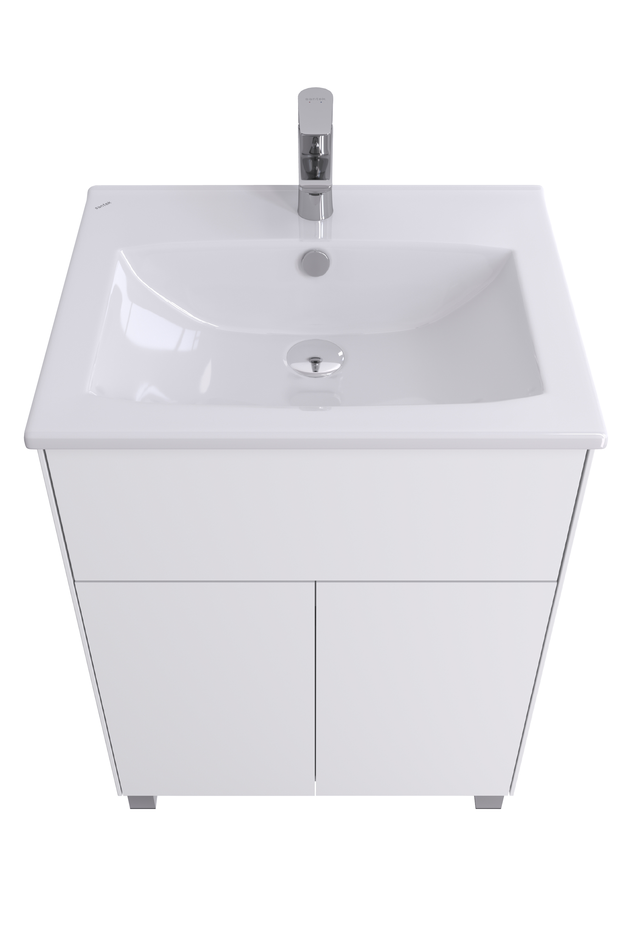 Тумба напольная Aquaton Форест Про 60 с раковиной Элина 60, белый