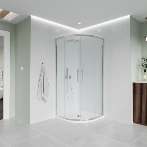 Душевой угол Veconi Evo 200 CH, 900х900x1950, хром, прозрачное стекло от магазина Vanna-Vanna.ru!