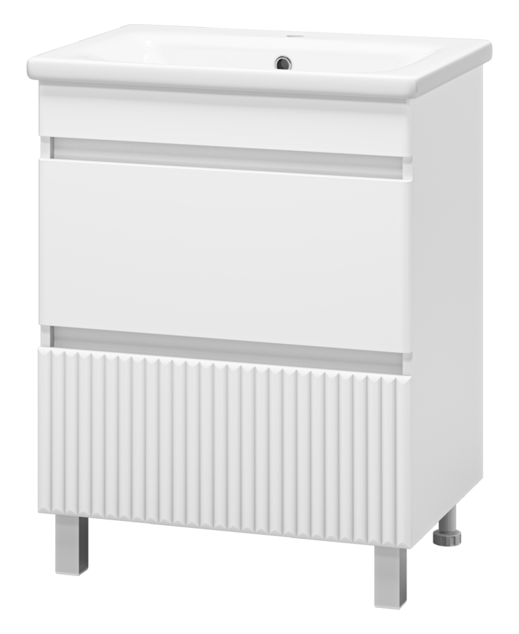 Тумба с раковиной Misty Мира 65 белый