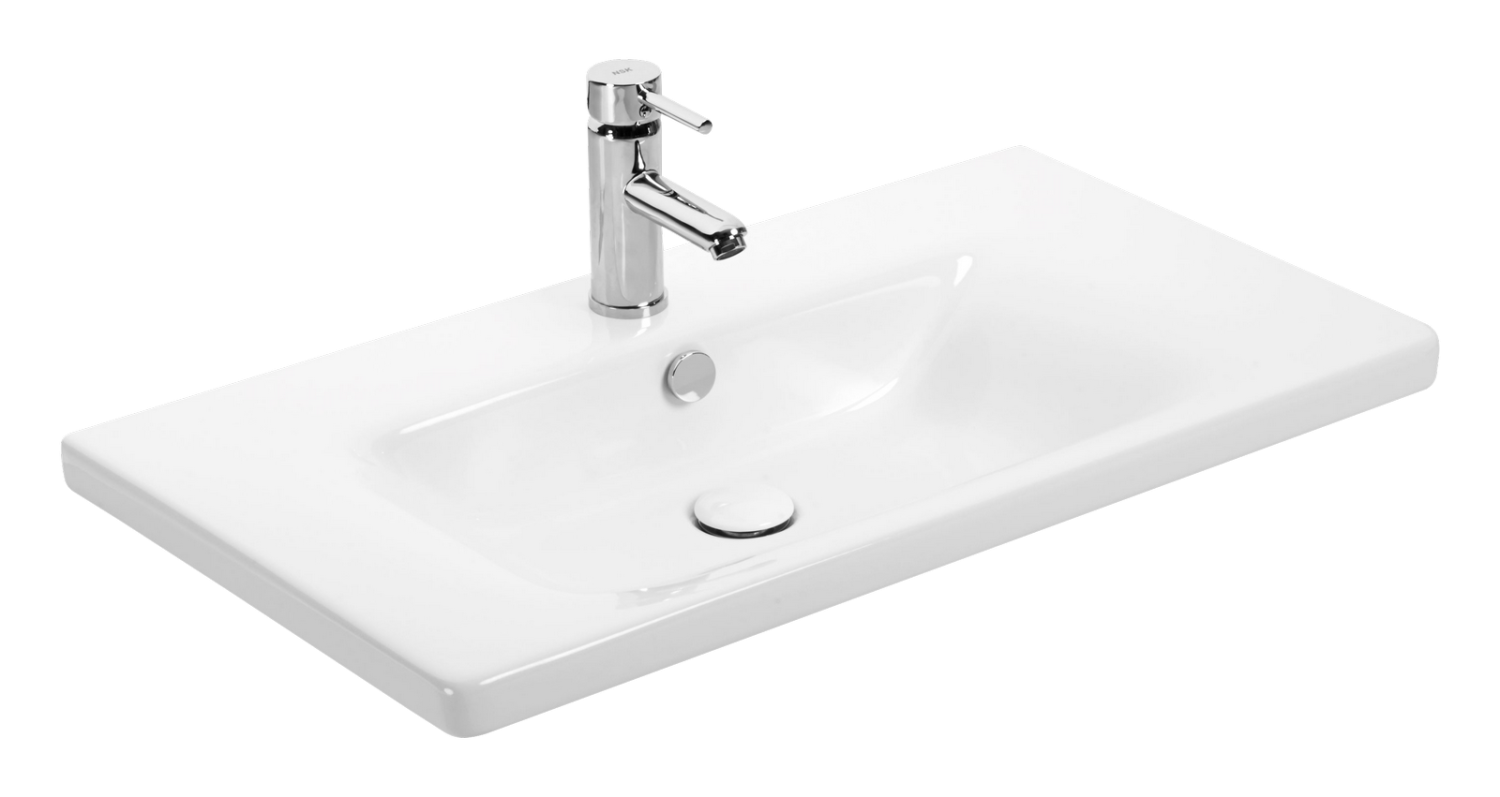 Тумба с раковиной Misty Ларго 80 белый