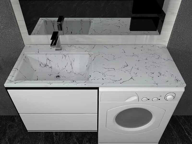 Раковина Stella Polar Мадлен 120 L белая