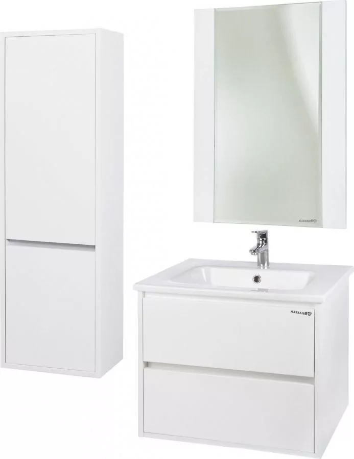 Пенал Bellezza Лоренцо 35 L подвесной, белый