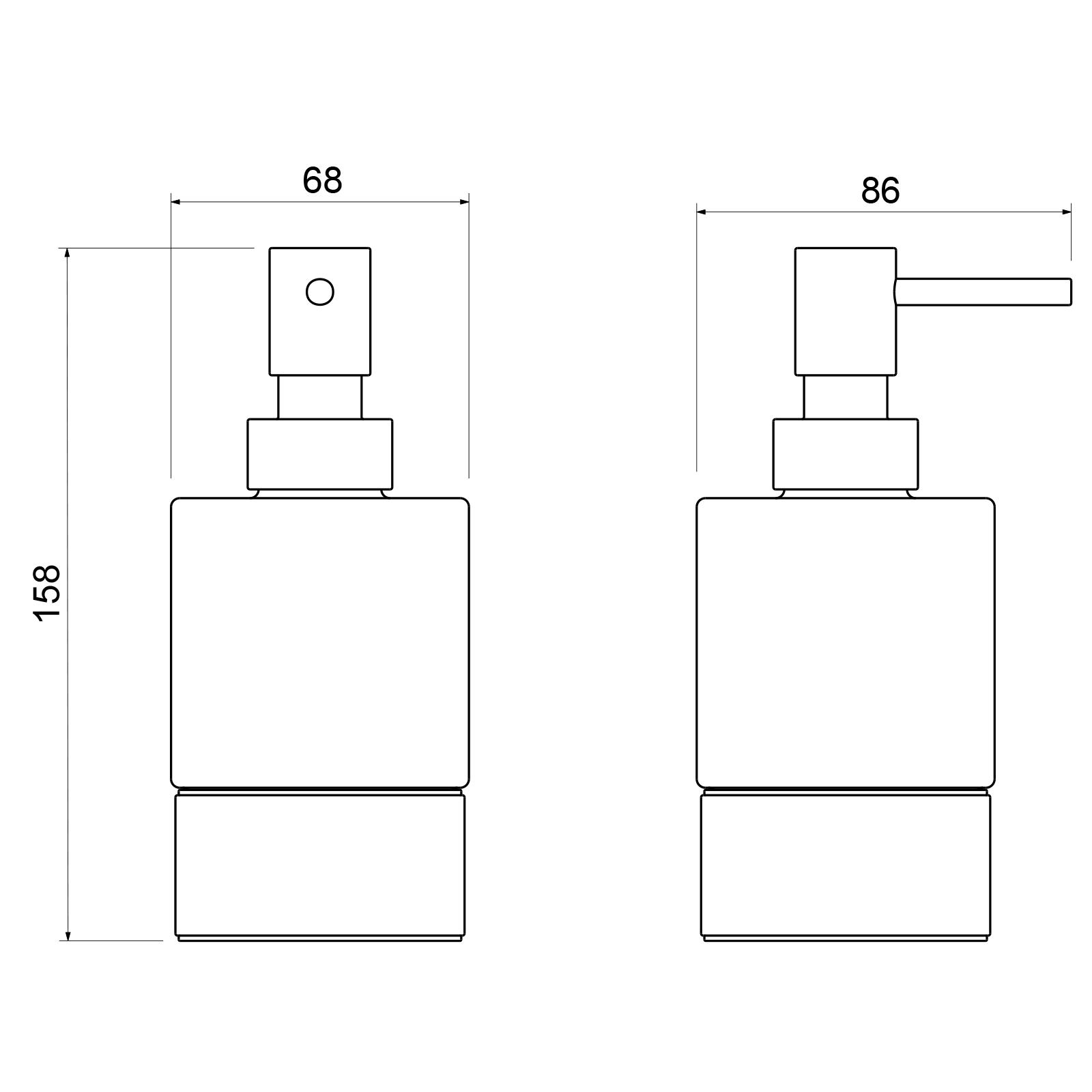 Дозатор настольный Timo Saona 13239/16 белый матовый