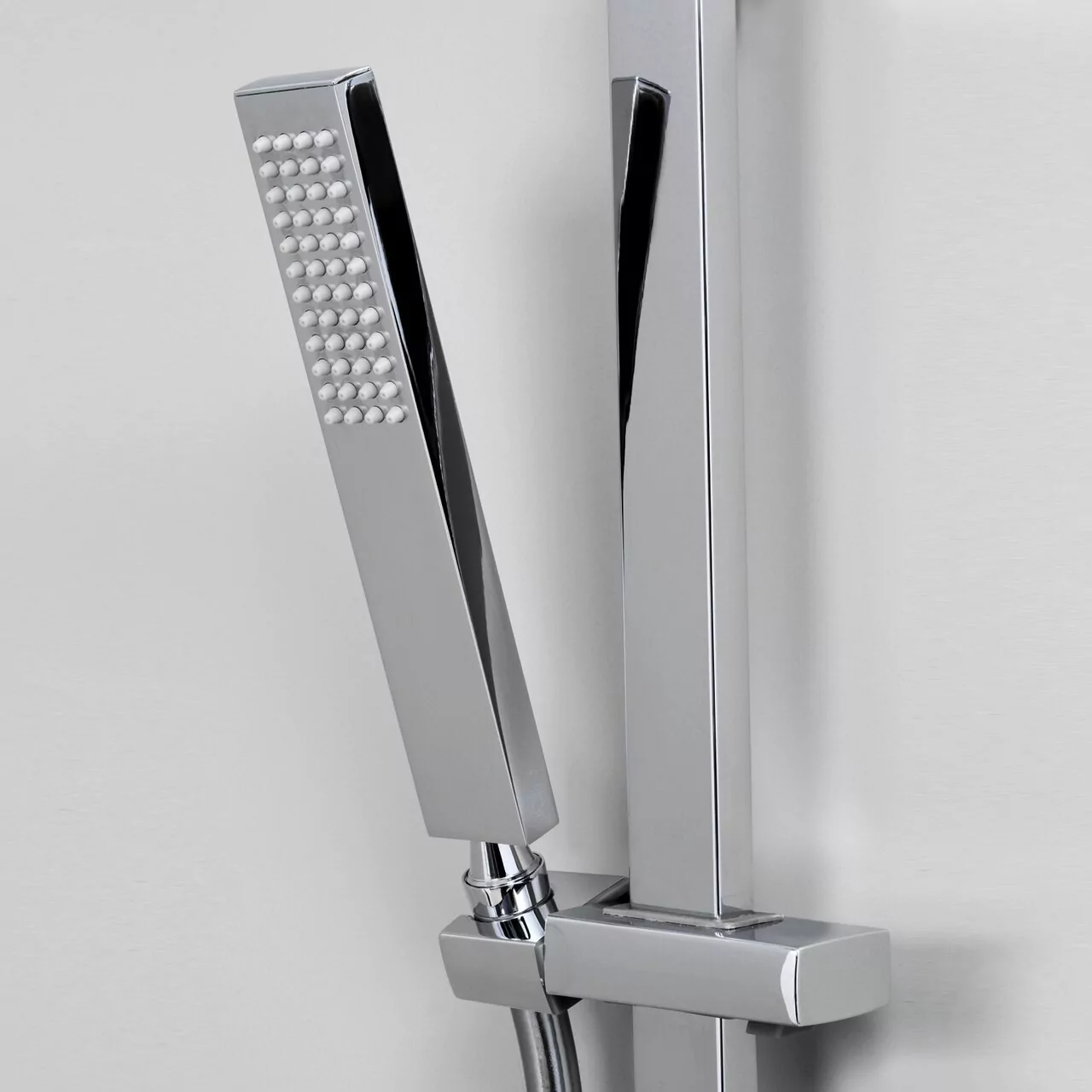 Штанга для душа WasserKraft A143 с лейкой и шлангом, хром