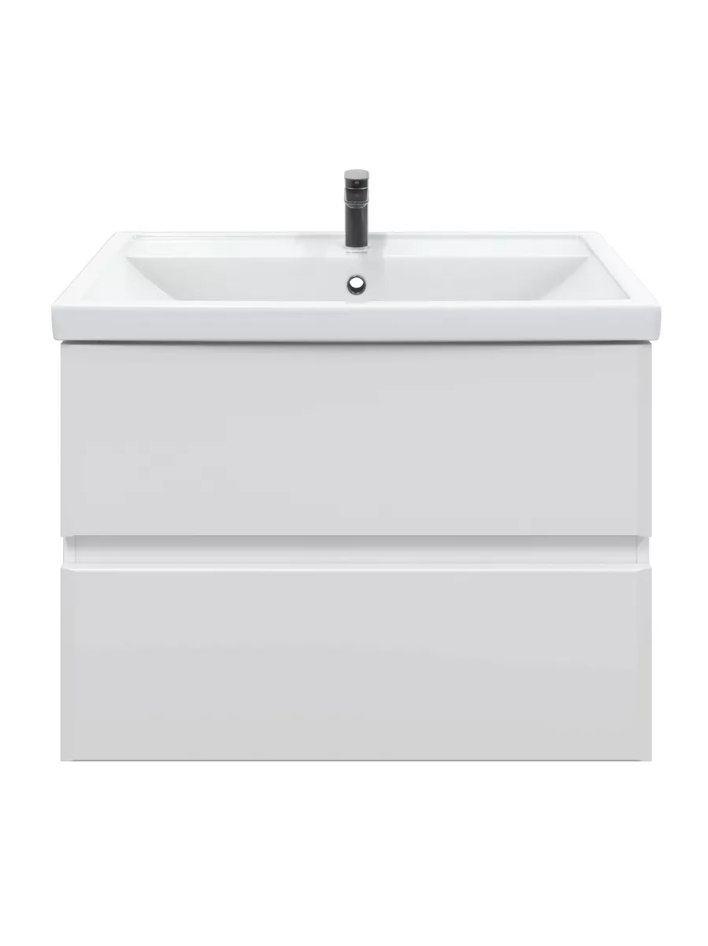 Тумба подвесная SanStar Велья 70 с раковиной Фостер 70, белая