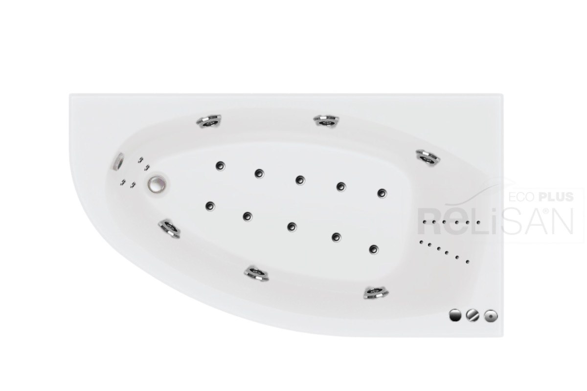 Ванна акриловая Relisan EcoPlus Нева П 160х90