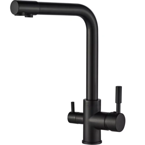 Смеситель для кухни ALMAes Izer AS-875-08 черный от магазина Vanna-Vanna.ru!