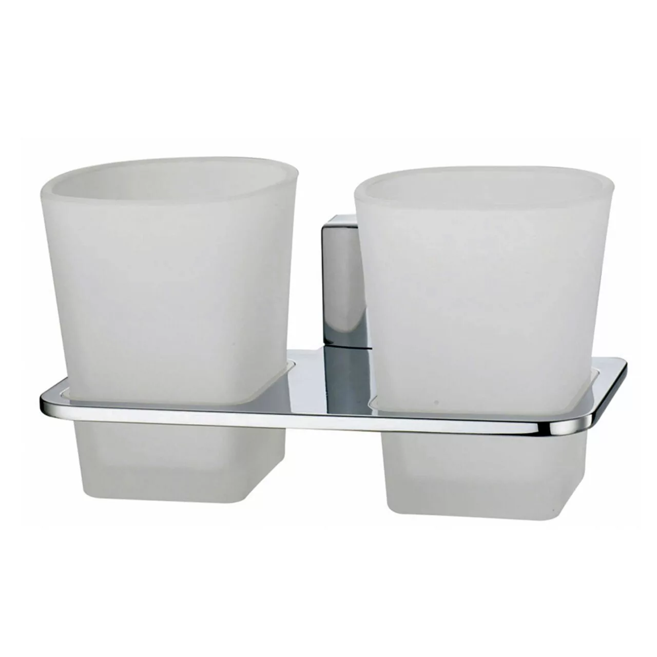 Стакан для щеток двойной WasserKraft Leine K-5028D хром