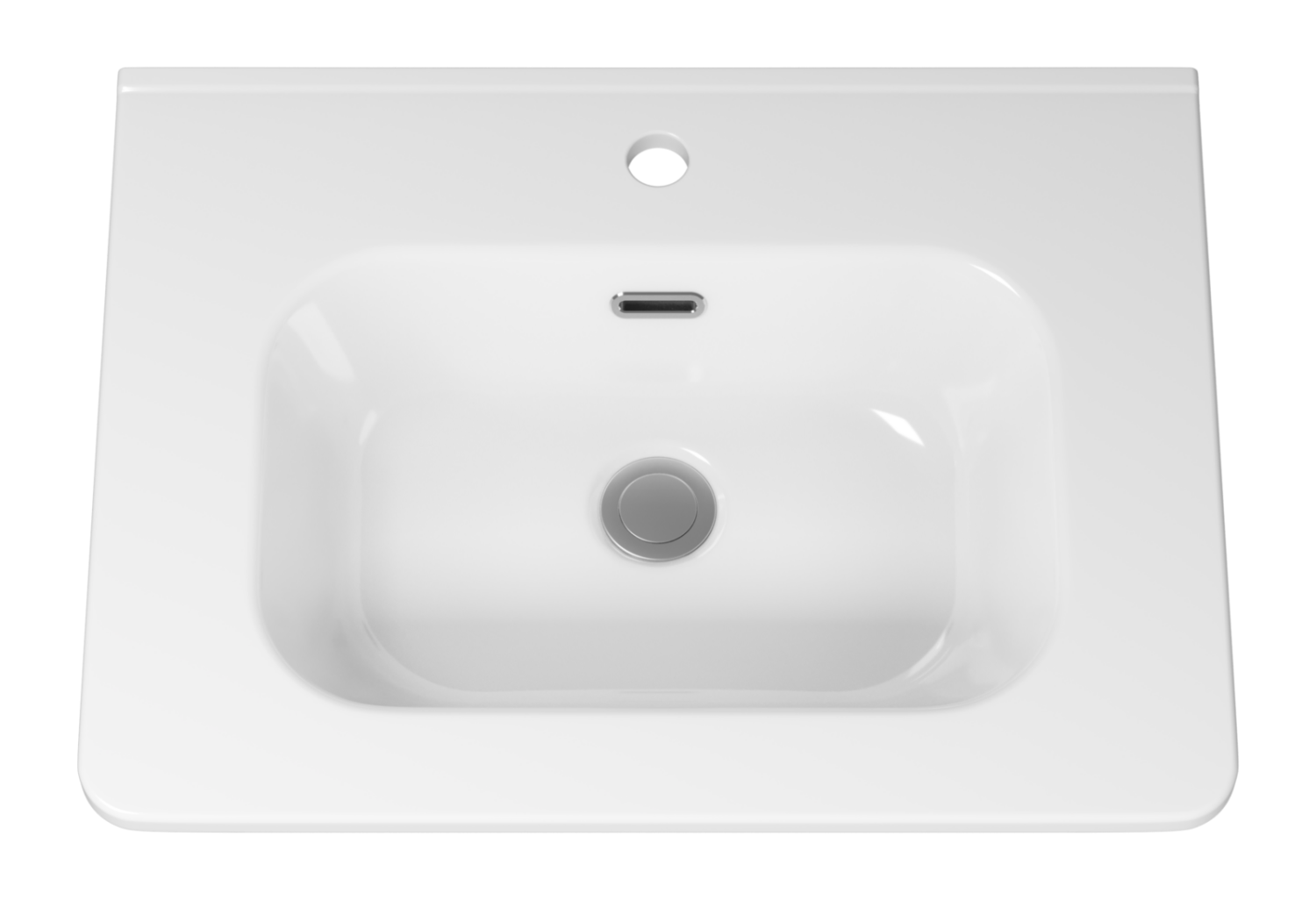 Тумба с раковиной Brevita Riva 60 подвесная, белый