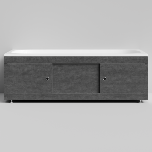 Экран под ванну Vod-ok Купе 170 раздвижной Серый камень