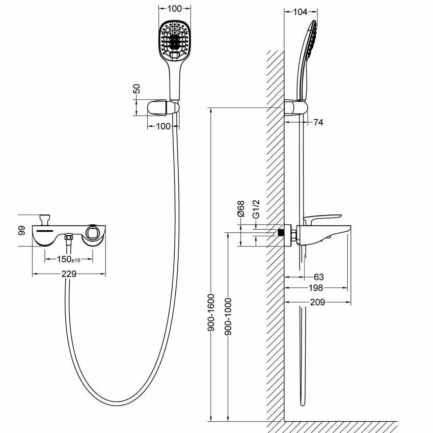 Смеситель для ванны Timo Helmi 4024/00-16Y хром/белый
