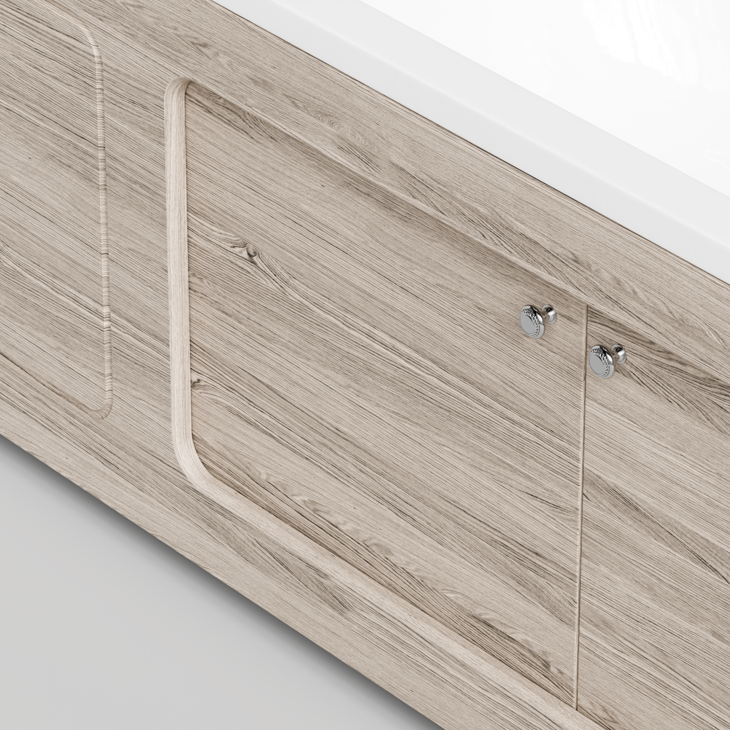 Экран под ванну Vod-ok Лидер 170 раздвижной Дубослив ореховый светлый