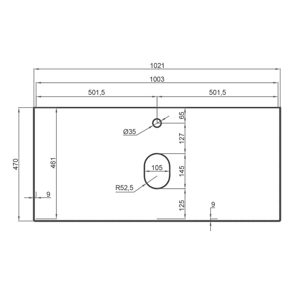 Столешница La Fenice Granite Black Olive Light Lappato Terra 100 см, черная
