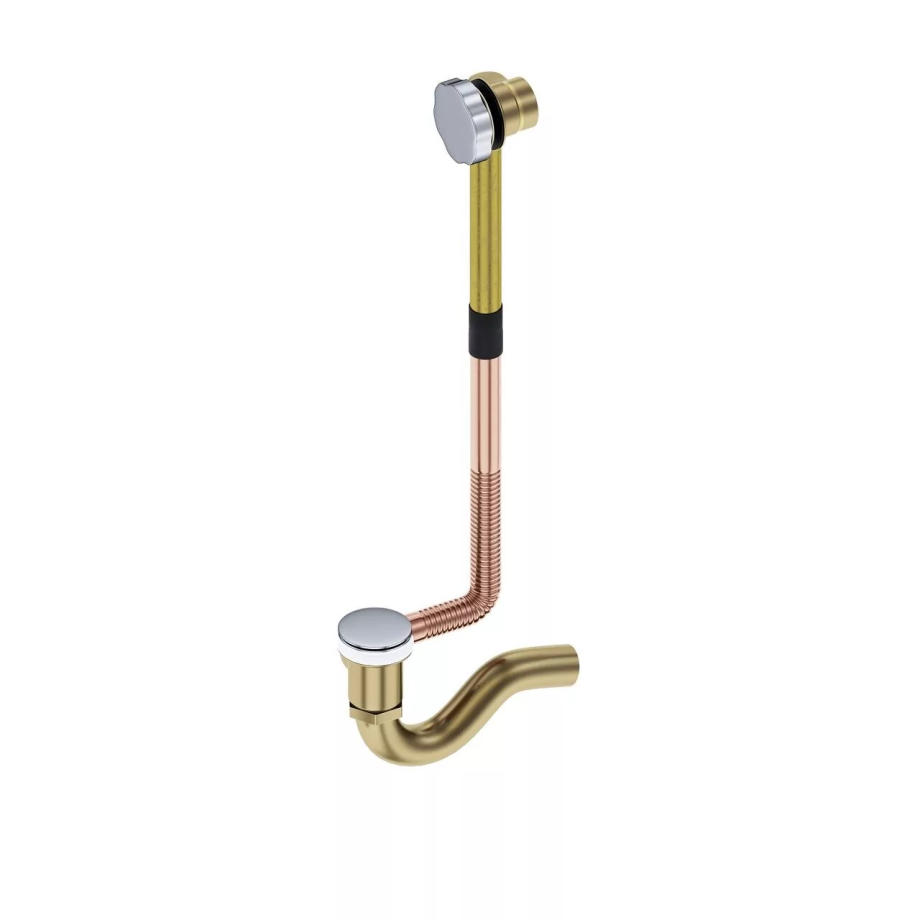 Слив перелив для ванны Timo 8004/00 click clack, хром