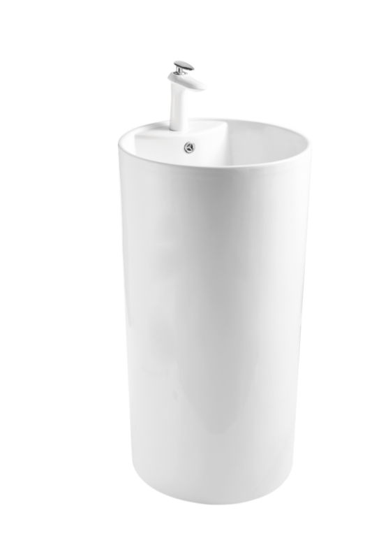 Раковина SantiLine SL-4003MW напольная, белый матовый