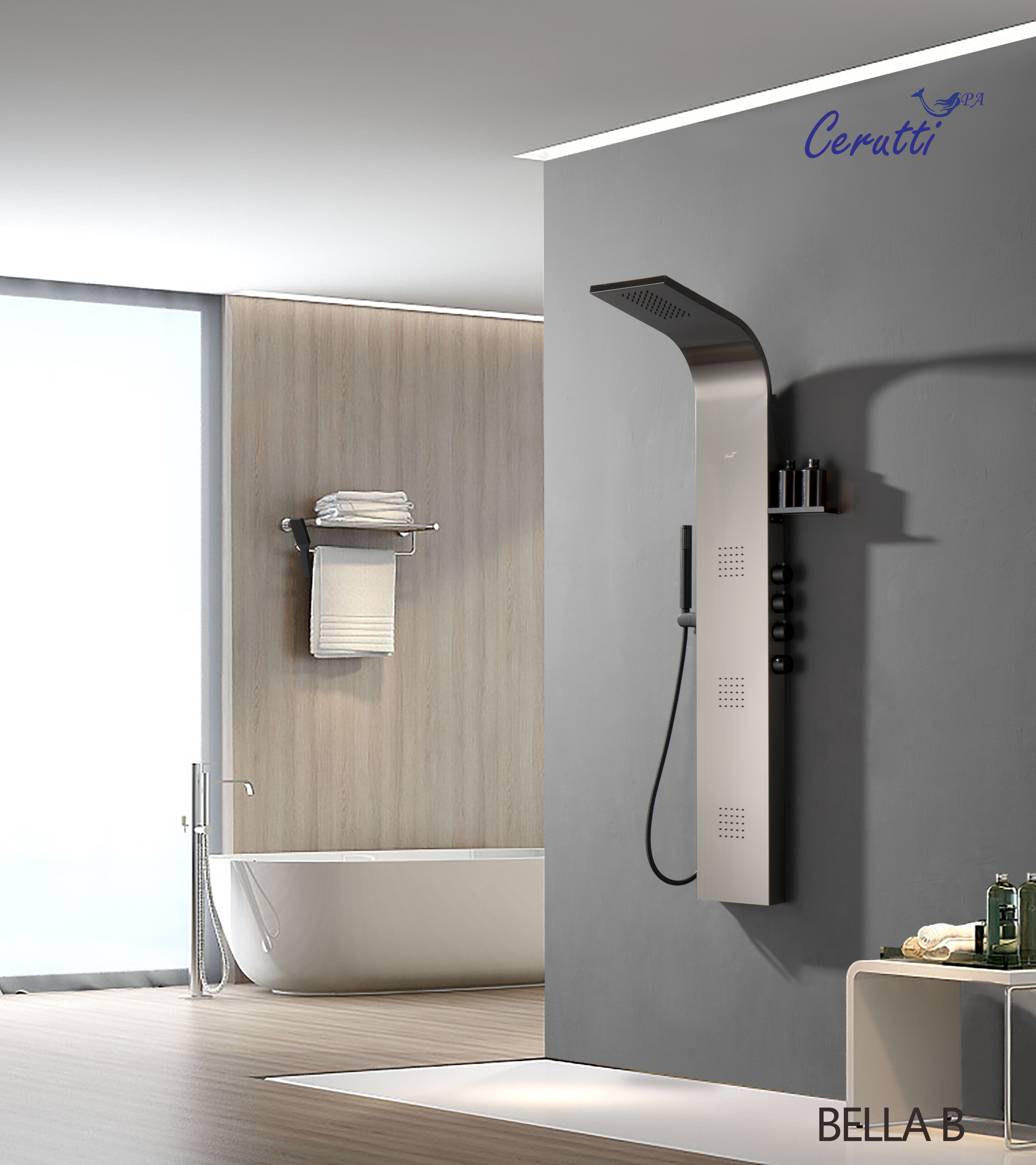 Душевая панель Cerutti Spa BELLA B CT9254 черный