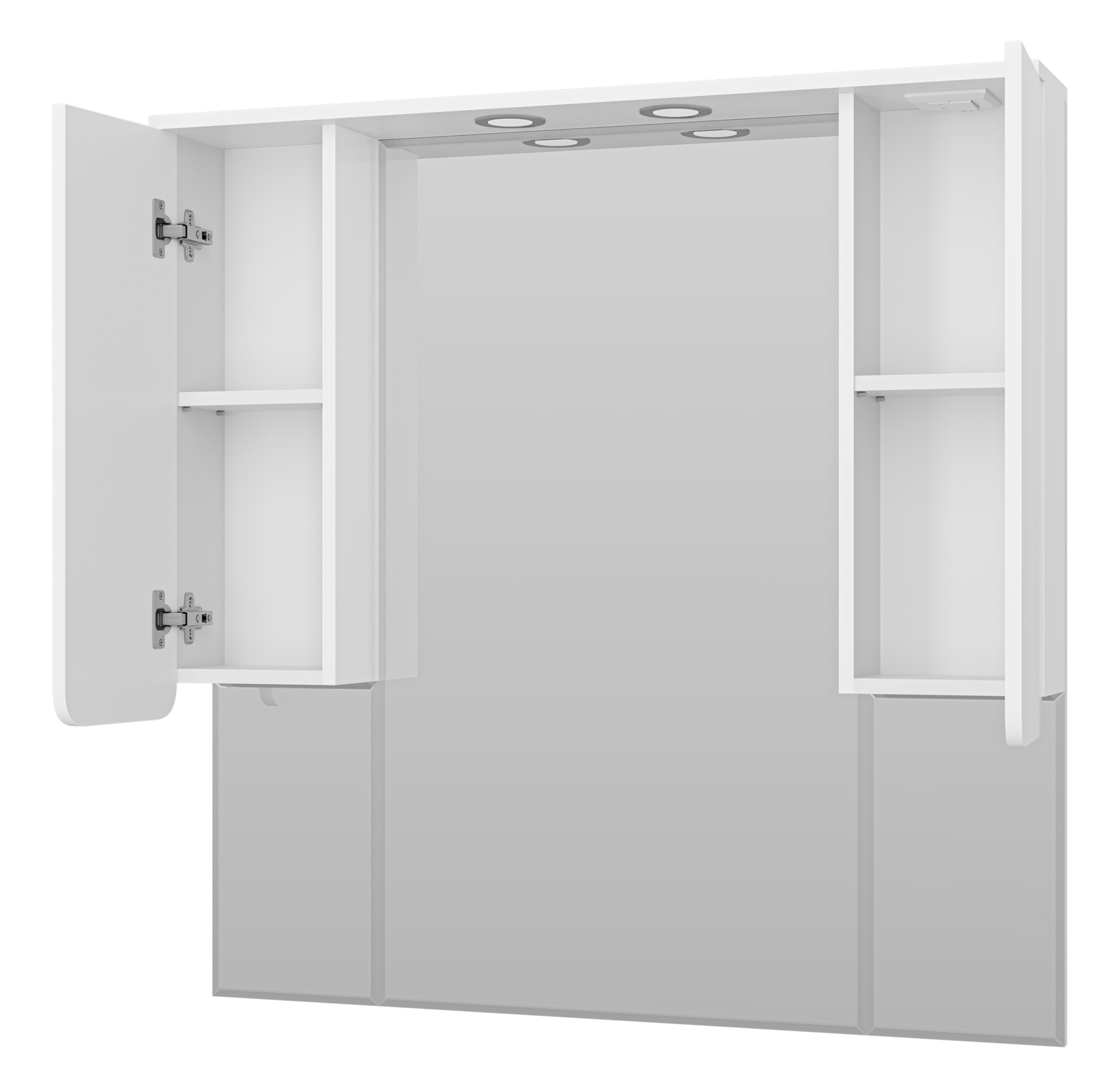 Зеркало-шкаф Misty Чегет 105, белый