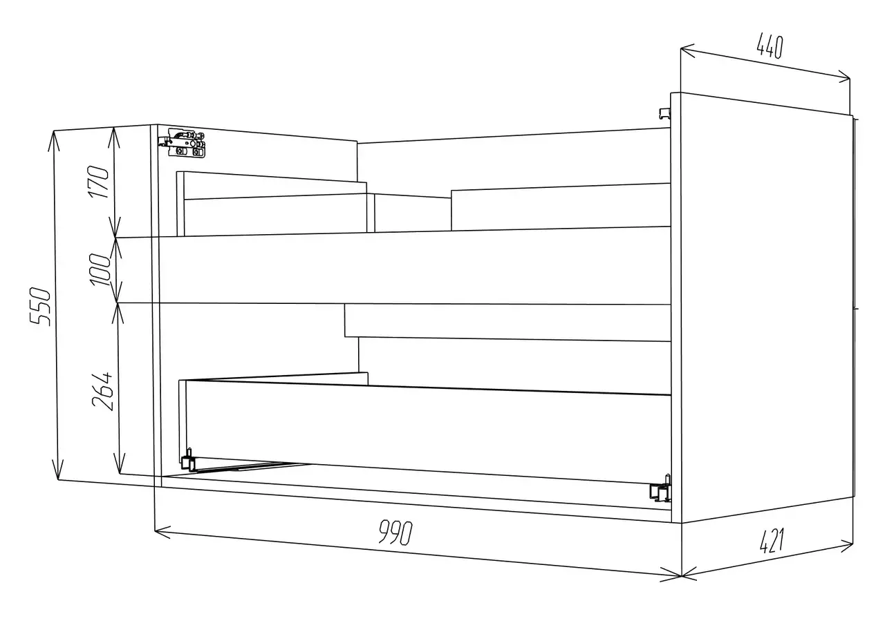 Тумба с раковиной Vod-ok Адель 100 подвесная, белая + 13 цветов