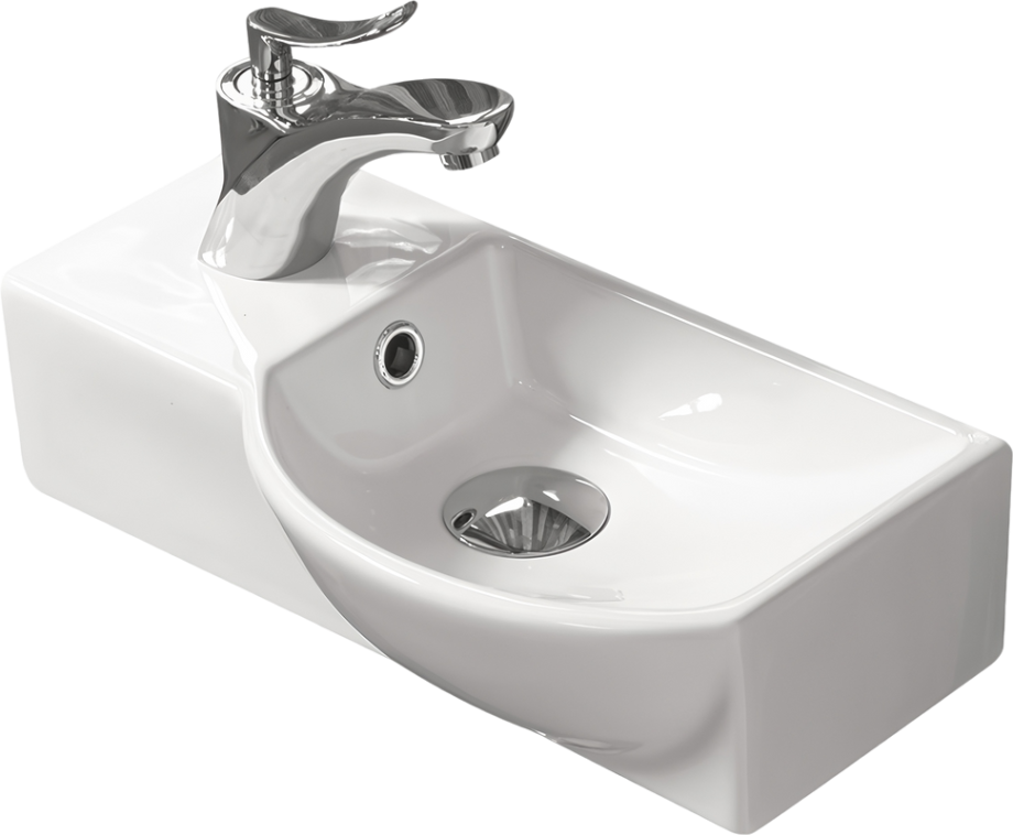 Раковина SantiLine SL-2011R накладная, белый