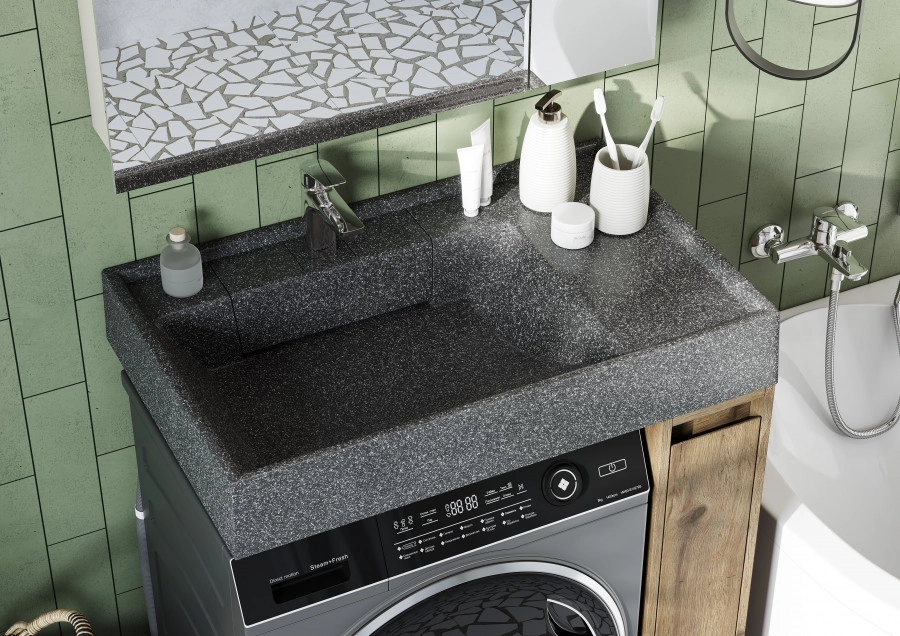 Раковина Aquaton Рейн 80 графит