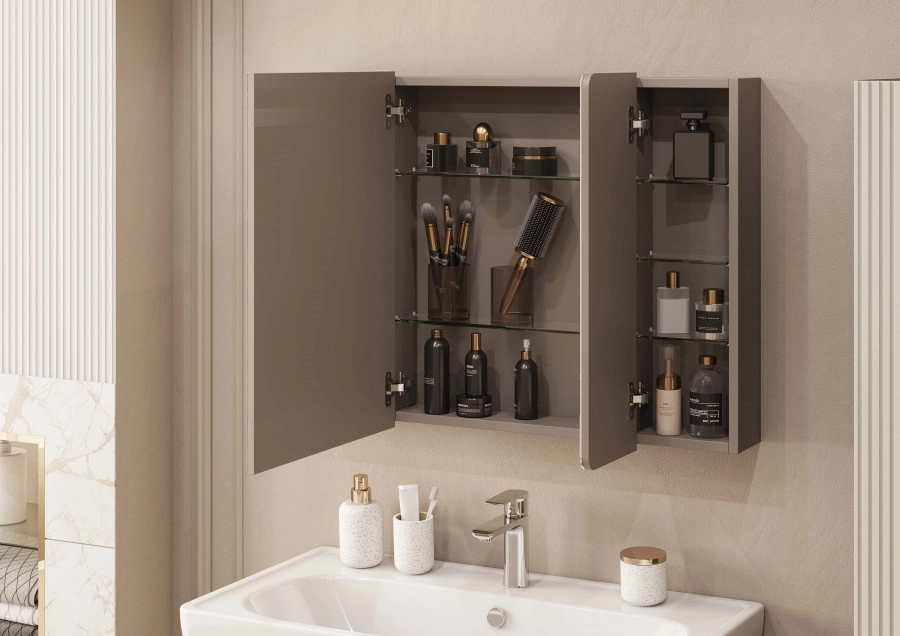 Зеркало-шкаф Aquaton Ар-Деко 105 Кашемир