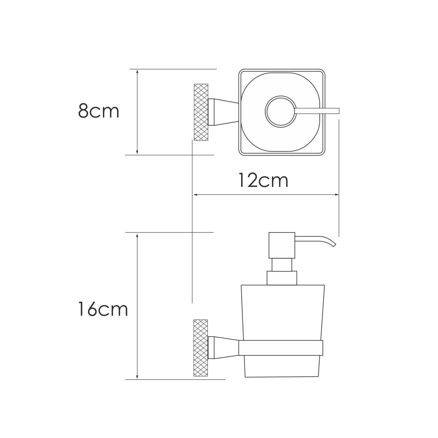 Дозатор для мыла WasserKRAFT Tauber K-64499