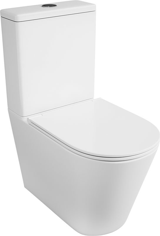Унитаз Owl 1975 ИМOWLT190303 Vind Cirkel-G напольный, компакт, с микролифтом, белый